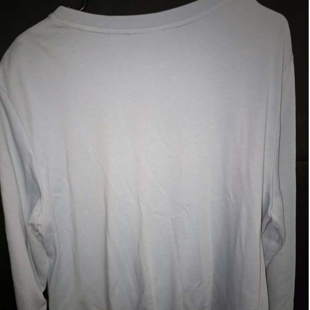 Light Blue Embroidered Rhinestone Sweatshirt - Picture 7 of 10